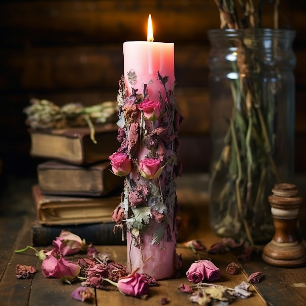 Pink Ceremonial Love Candle